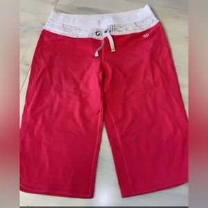 Size 8 Pink Lululemon Crops